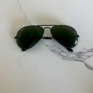 Ray ban black aviators
